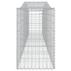 buede gabionkurve 10 stk. 400x50x80/100 cm galvaniseret jern