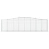 buede gabionkurve 10 stk. 400x50x100/120 cm galvaniseret jern