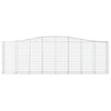 buede gabionkurve 10 stk. 400x50x120/140 cm galvaniseret jern