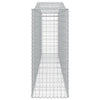 buede gabionkurve 10 stk. 400x50x120/140 cm galvaniseret jern