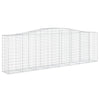 buede gabionkurve 15 stk. 400x50x120/140 cm galvaniseret jern
