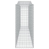 buede gabionkurve 15 stk. 400x50x120/140 cm galvaniseret jern