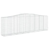 buede gabionkurve 25 stk. 400x50x120/140 cm galvaniseret jern