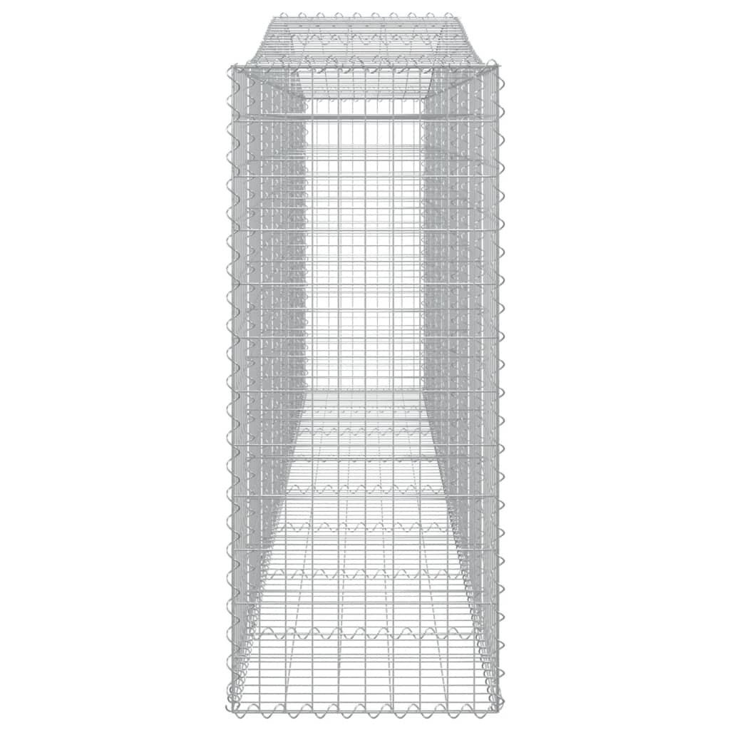 buede gabionkurve 25 stk. 400x50x120/140 cm galvaniseret jern