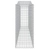buede gabionkurve 25 stk. 400x50x120/140 cm galvaniseret jern