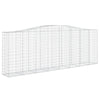 buede gabionkurve 9 stk. 400x50x140/160 cm galvaniseret jern