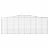 buede gabionkurve 9 stk. 400x50x140/160 cm galvaniseret jern