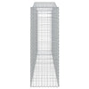 buede gabionkurve 10 stk. 400x50x140/160 cm galvaniseret jern
