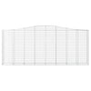 buede gabionkurve 10 stk. 400x50x160/180 cm galvaniseret jern