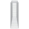 buede gabionkurve 10 stk. 400x50x160/180 cm galvaniseret jern
