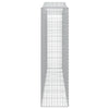 buede gabionkurve 9 stk. 400x50x180/200 cm galvaniseret jern