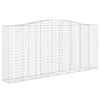buede gabionkurve 10 stk. 400x50x180/200 cm galvaniseret jern