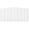 buede gabionkurve 10 stk. 400x50x180/200 cm galvaniseret jern