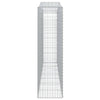 buede gabionkurve 10 stk. 400x50x180/200 cm galvaniseret jern