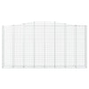 buede gabionkurve 10 stk. 400x50x200/220 cm galvaniseret jern