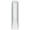 buede gabionkurve 10 stk. 400x50x200/220 cm galvaniseret jern
