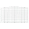 buede gabionkurve 10 stk. 400x50x220/240 cm galvaniseret jern