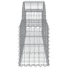 buede gabionkurve 10 stk. 200x30x40/60 cm galvaniseret jern