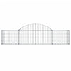 buede gabionkurve 11 stk. 200x30x40/60 cm galvaniseret jern