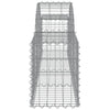 buede gabionkurve 13 stk. 200x30x40/60 cm galvaniseret jern