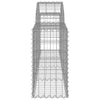 buede gabionkurve 7 stk. 200x30x60/80 cm galvaniseret jern