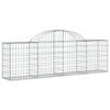 buede gabionkurve 10 stk. 200x30x60/80 cm galvaniseret jern