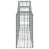 buede gabionkurve 10 stk. 200x30x60/80 cm galvaniseret jern
