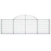 buede gabionkurve 11 stk. 200x30x60/80 cm galvaniseret jern