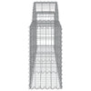 buede gabionkurve 11 stk. 200x30x60/80 cm galvaniseret jern