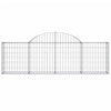 buede gabionkurve 13 stk. 200x30x60/80 cm galvaniseret jern