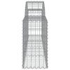 buede gabionkurve 15 stk. 200x30x60/80 cm galvaniseret jern
