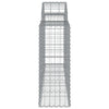 buede gabionkurve 11 stk. 200x30x80/100 cm galvaniseret jern