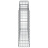buede gabionkurve 10 stk. 200x30x100/120 cm galvaniseret jern