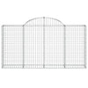 buede gabionkurve 11 stk. 200x30x100/120 cm galvaniseret jern