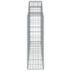 buede gabionkurve 11 stk. 200x30x100/120 cm galvaniseret jern