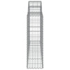 buede gabionkurve 12 stk. 200x30x100/120 cm galvaniseret jern