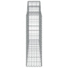 buede gabionkurve 15 stk. 200x30x100/120 cm galvaniseret jern
