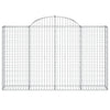 buede gabionkurve 11 stk. 200x30x120/140 cm galvaniseret jern