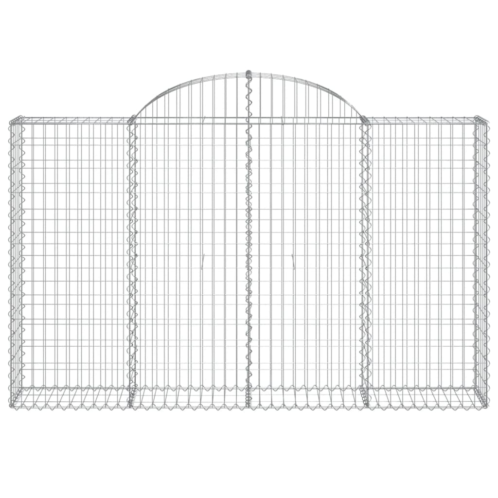 buede gabionkurve 30 stk. 200x30x120/140 cm galvaniseret jern
