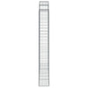 buede gabionkurve 2 stk. 200x30x220/240 cm galvaniseret jern