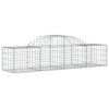 buede gabionkurve 10 stk. 200x50x40/60 cm galvaniseret jern