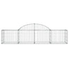buede gabionkurve 11 stk. 200x50x40/60 cm galvaniseret jern