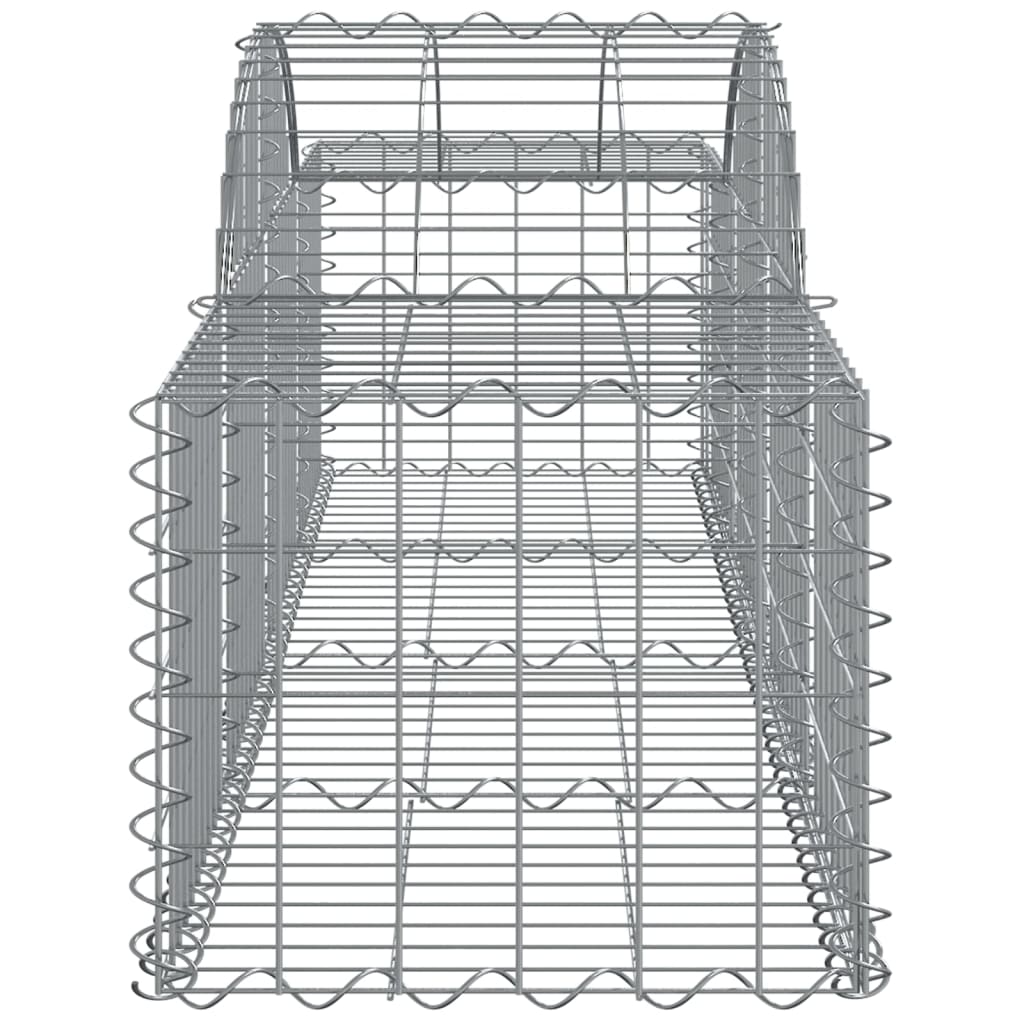 buede gabionkurve 11 stk. 200x50x40/60 cm galvaniseret jern