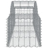 buede gabionkurve 11 stk. 200x50x40/60 cm galvaniseret jern