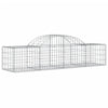buede gabionkurve 12 stk. 200x50x40/60 cm galvaniseret jern