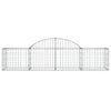 buede gabionkurve 13 stk. 200x50x40/60 cm galvaniseret jern