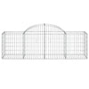 buede gabionkurve 10 stk. 200x50x60/80 cm galvaniseret jern