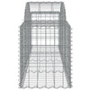 buede gabionkurve 10 stk. 200x50x60/80 cm galvaniseret jern