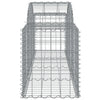 buede gabionkurve 13 stk. 200x50x60/80 cm galvaniseret jern