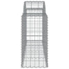 buede gabionkurve 11 stk. 200x50x80/100 cm galvaniseret jern